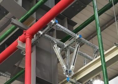 陵城该抗震支架的整体式支吊架结构协调性好
